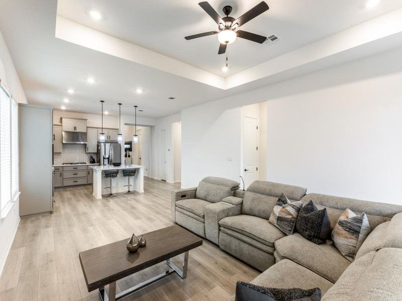 The open layout is ideal for everyday living and effortless entertaining.