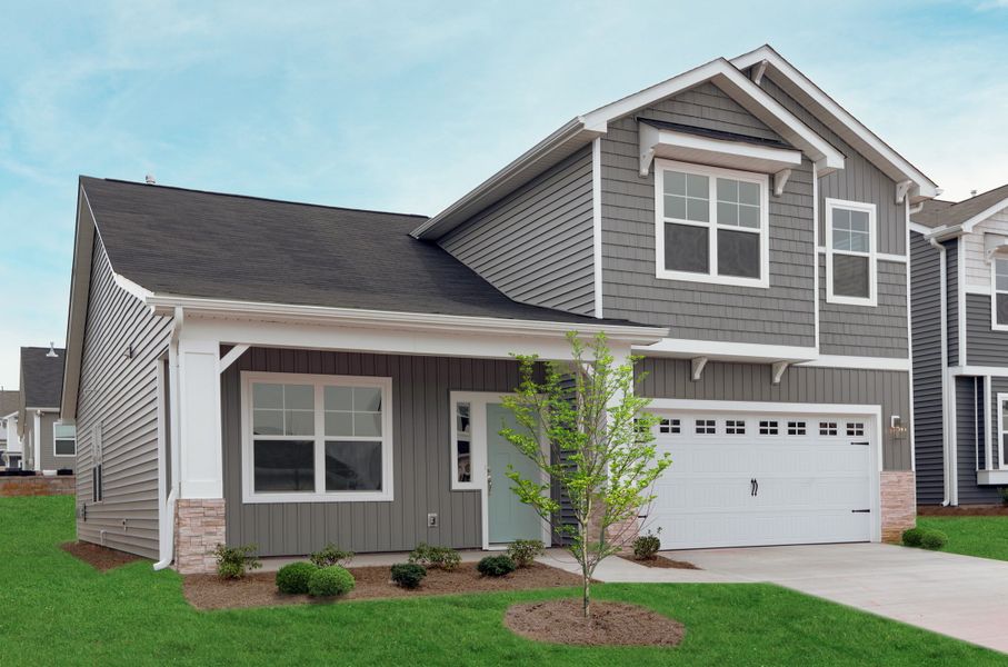 Representative exterior photo of a completed home built from the The Ivory by Cothran Homes in Holly Ridge, Greenville, SC (Image 26).