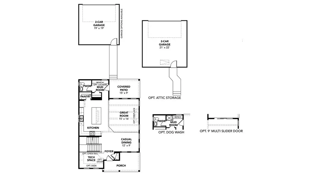 2D floor plan layout of this home in Dillon Pointe - City, Broomfield, CO (Image 3).