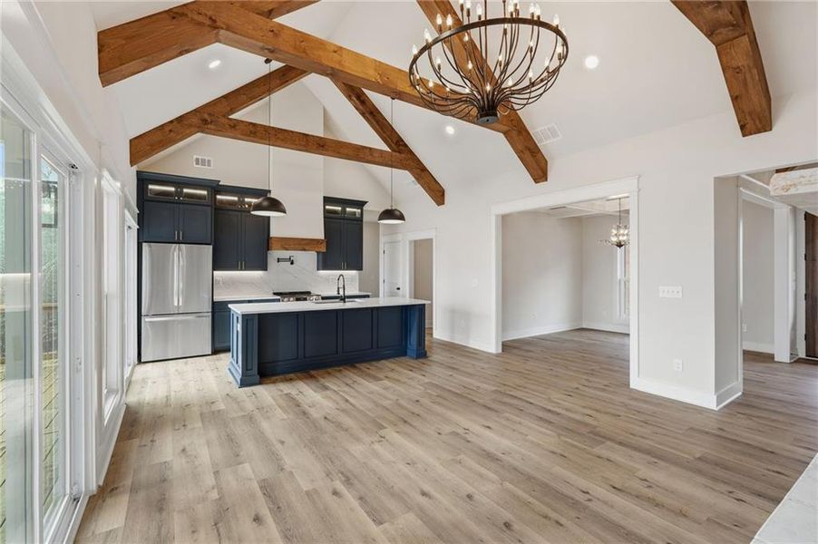 Furnished interior view inside a new home in , Dahlonega (Image 6).