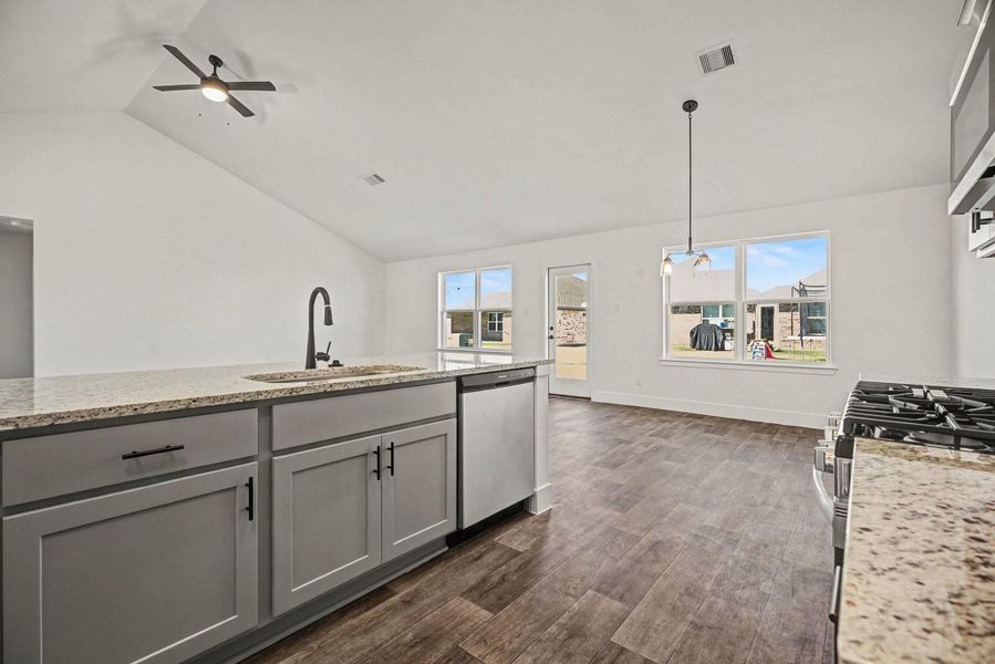 Furnished interior view inside a new home in Greystone, Angleton (Image 12).