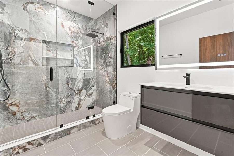 Furnished interior view inside a new home in , Atlanta (Image 11).