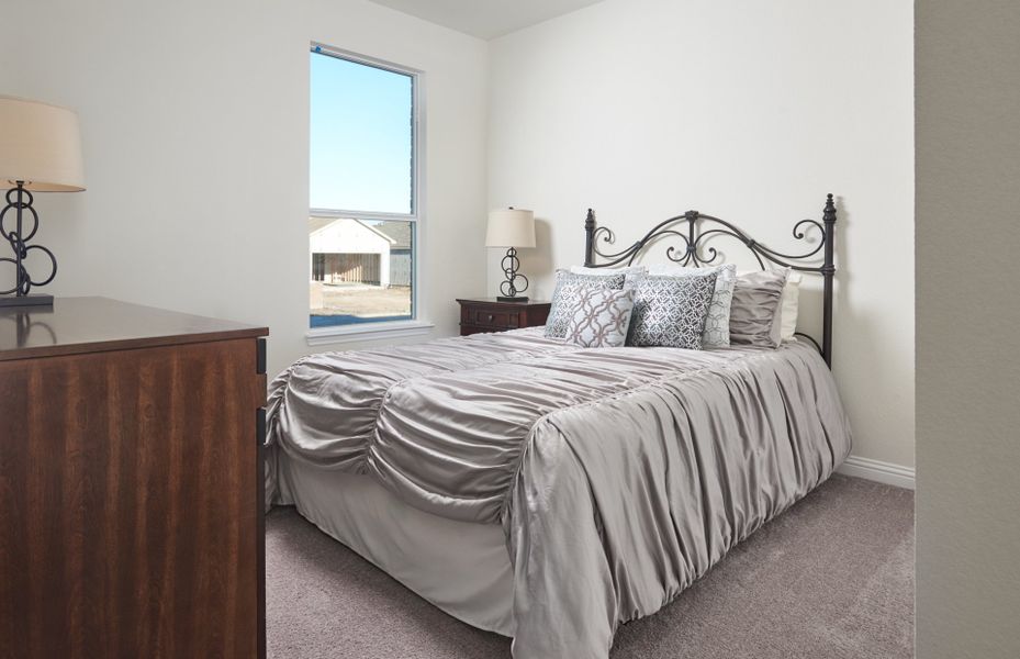 Secondary bedroom with large window