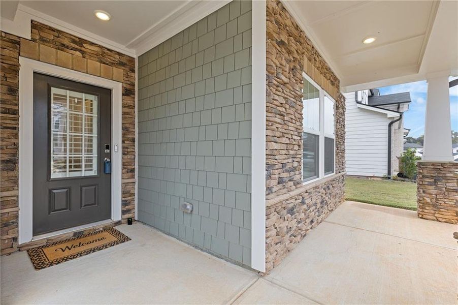 Exterior details and patio area of a home in , Braselton (Image 22).
