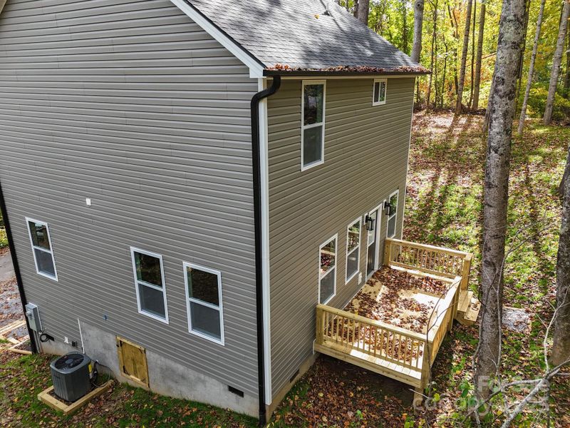 Exterior details and patio area of a home in , Maggie Valley (Image 2).