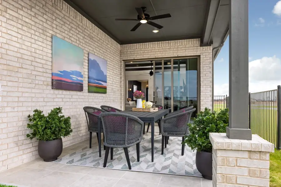Representative exterior details of a home built from the Castella by Ladera Texas in Ladera at Timberbrook, Justin (Image 3).