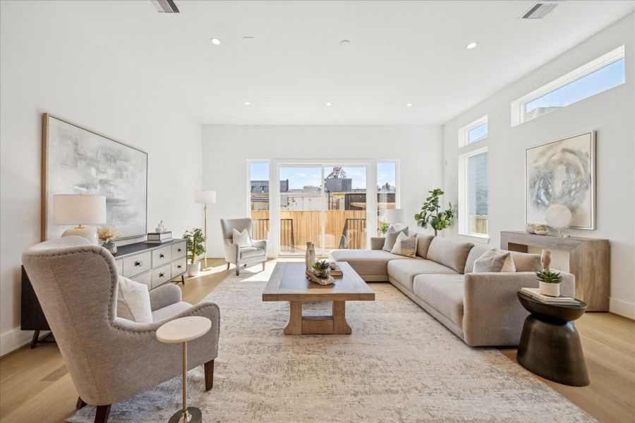 Furnished interior view inside a new home in , Houston (Image 25).