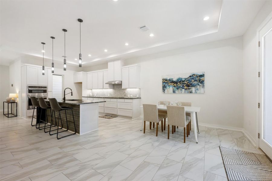 Large dining area.