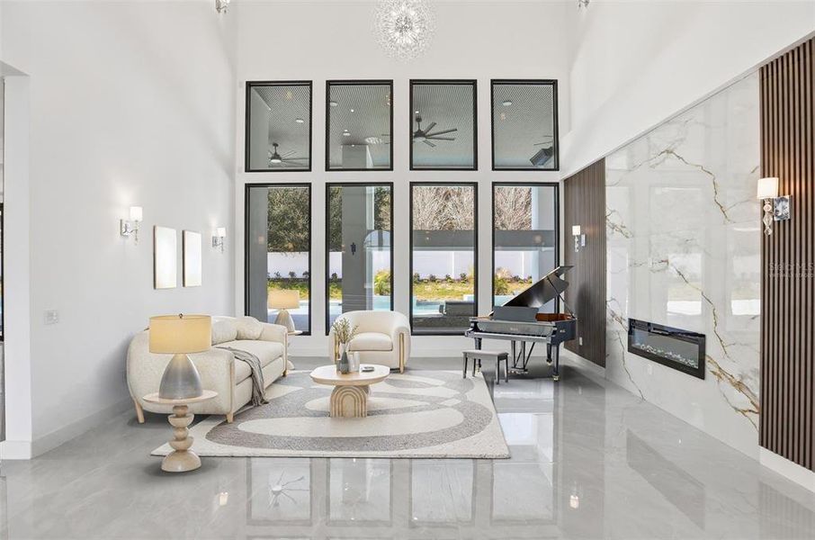 Furnished interior view inside a new home in , Windermere (Image 45). Furnished interior view inside a new home in , Windermere (Image 45).