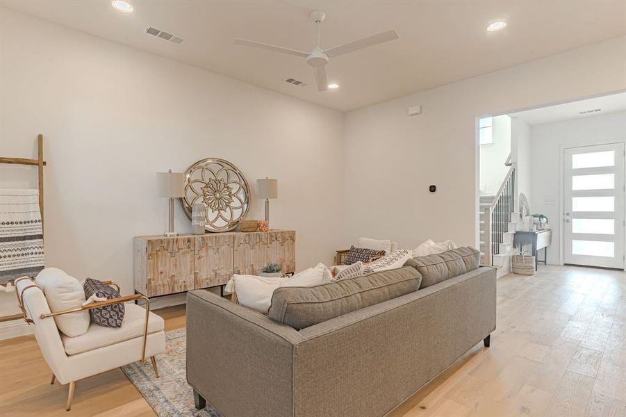 Furnished interior view inside a new home in , Aledo (Image 27).