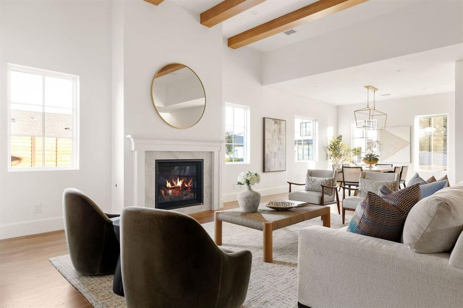 Furnished interior view inside a new home in , Dallas (Image 26). Furnished interior view inside a new home in , Dallas (Image 26).