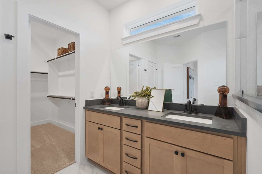 Representative furnished interior of a home built from the Springfield by Chesmar Homes in Bridgeland, Elgin (Image 13).