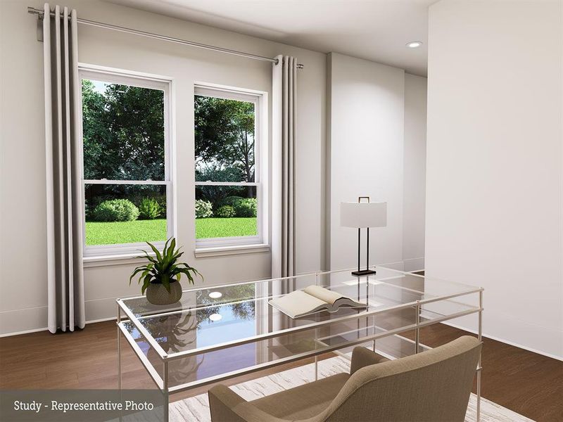 Furnished interior view inside a new home in The Highlands 40', Porter (Image 24).