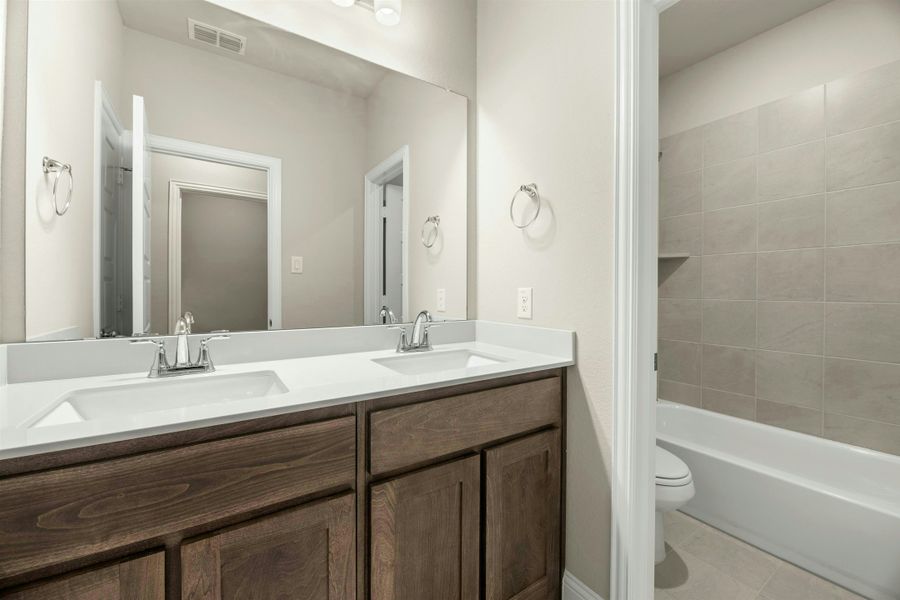 Representative furnished interior of a home built from the Bluebonnet by Kindred Homes in Dominion Park, Waxahachie (Image 5).