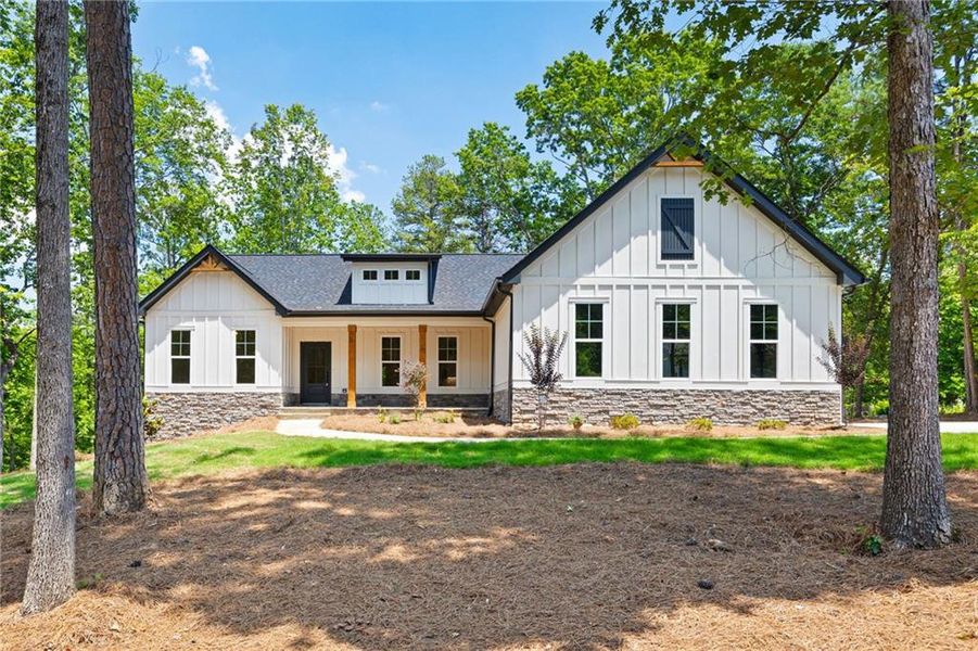 Front exterior of a new home in , Adairsville, GA, highlighting curb appeal (Image 2). Front exterior of a new home in , Adairsville, GA, highlighting curb appeal (Image 2).