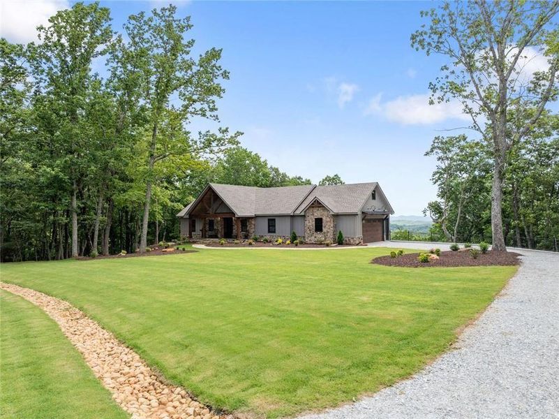 Front exterior of a new home in , Cleveland, GA, highlighting curb appeal (Image 29).