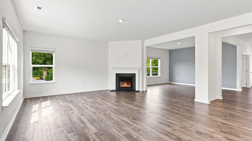 Spacious, unfurnished interior of a new home in Mary's Pointe, Clinton (Image 25). Spacious, unfurnished interior of a new home in Mary's Pointe, Clinton (Image 25).