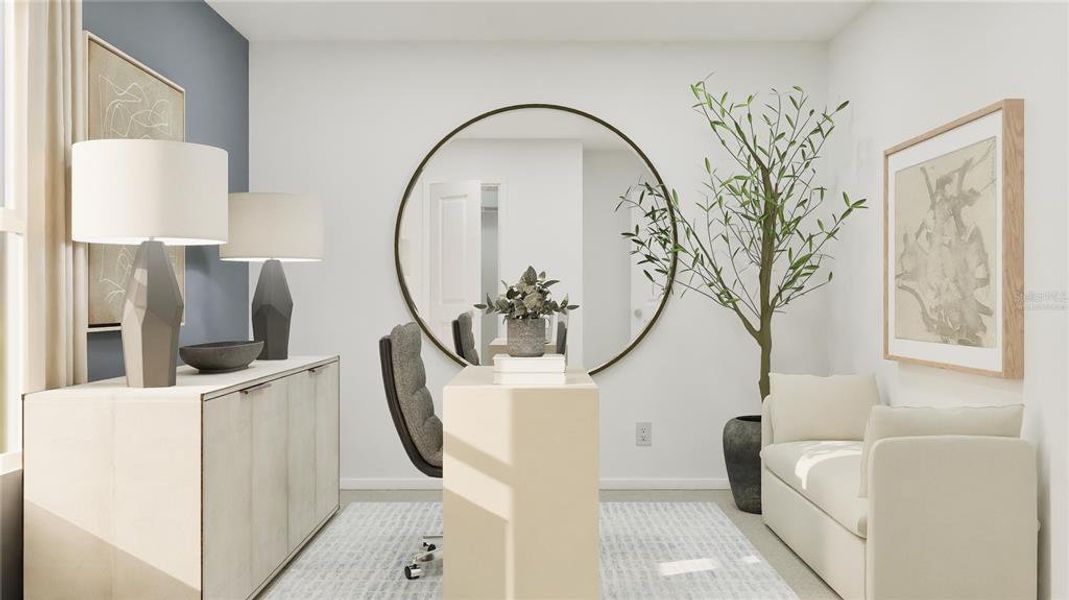 Furnished interior view inside a new home in Westview, Kissimmee (Image 9). Furnished interior view inside a new home in Westview, Kissimmee (Image 9).