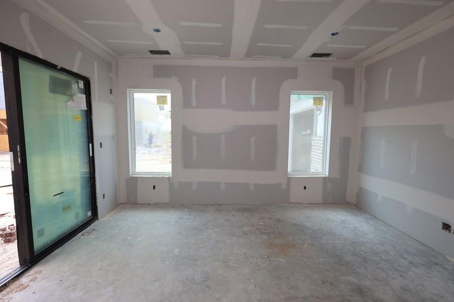 Spacious, unfurnished interior of a new home in Easthaven at Bridgeland Central - Vision Collection, Cypress (Image 35). Spacious, unfurnished interior of a new home in Easthaven at Bridgeland Central - Vision Collection, Cypress (Image 35).