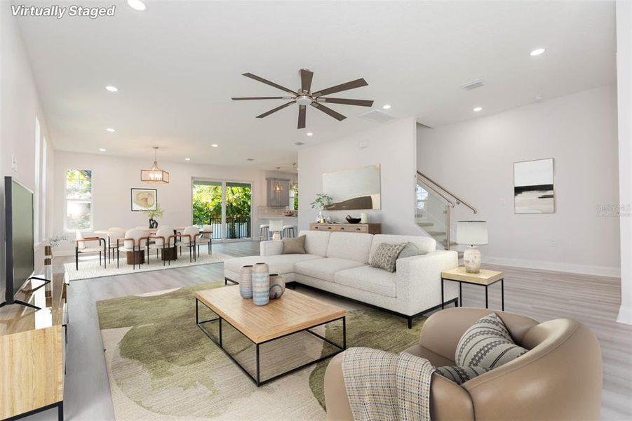 Furnished interior view inside a new home in , Tampa (Image 7). Furnished interior view inside a new home in , Tampa (Image 7).