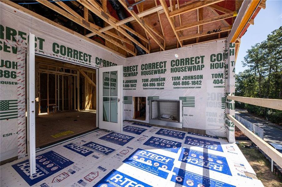In-progress construction of a new home in , Alpharetta, GA (Image 18).