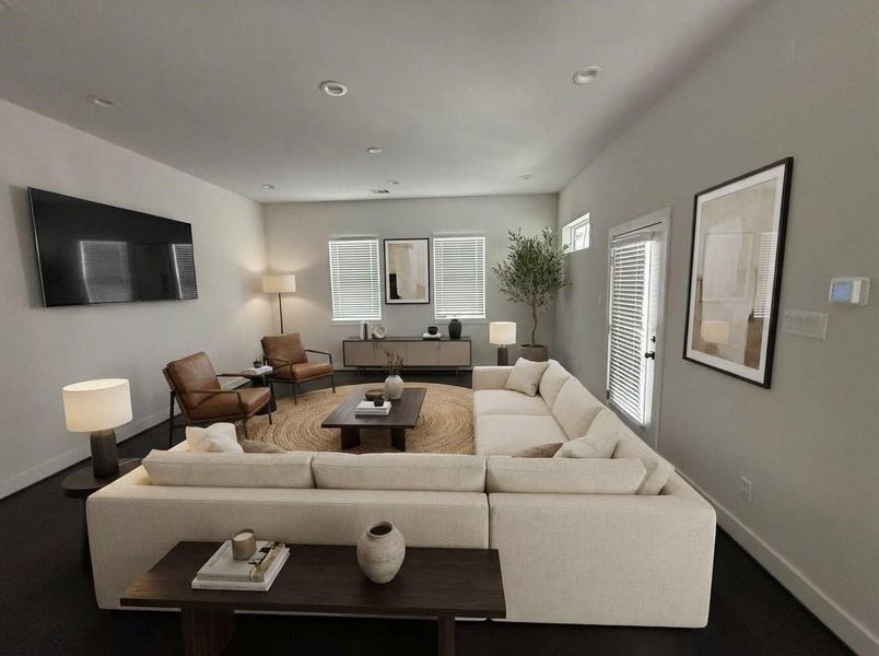 Furnished interior view inside a new home in , Houston (Image 18).