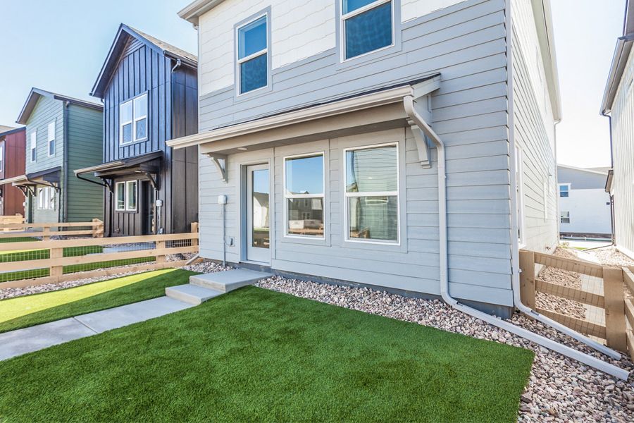 Exterior details and patio area of a home in Bloom, Fort Collins (Image 3).