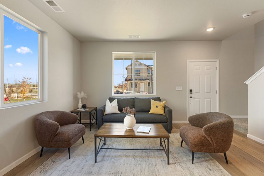 Furnished interior view inside a new home in Spring Valley, Longmont (Image 6).
