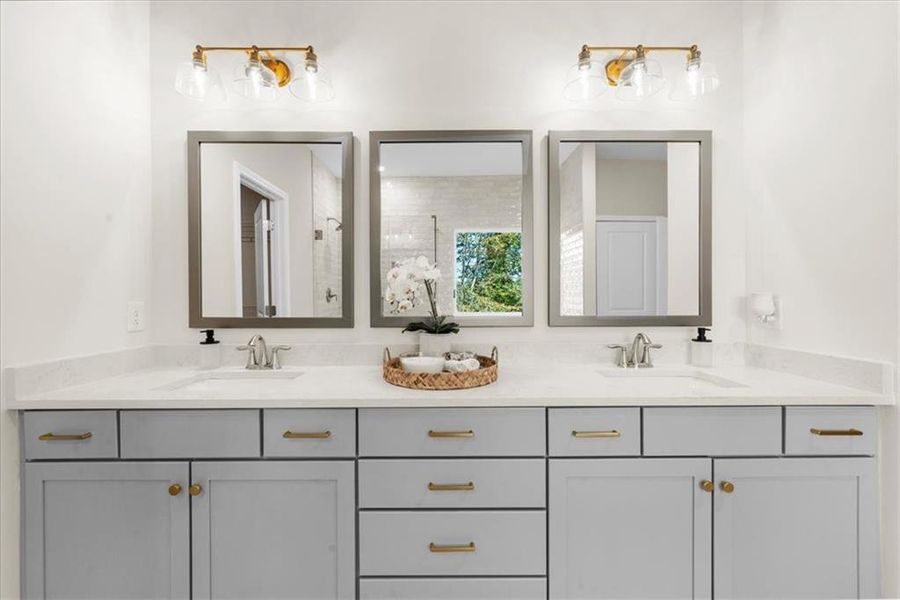 Furnished interior view inside a new home in , Flowery Branch (Image 38).