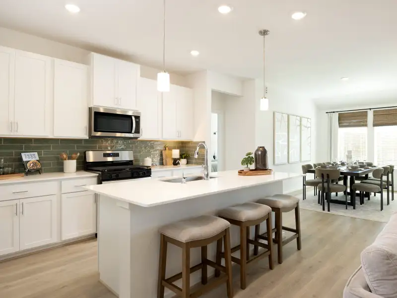 Furnished interior view inside a new home in Granger Pointe - Premier Series, Conroe (Image 4).