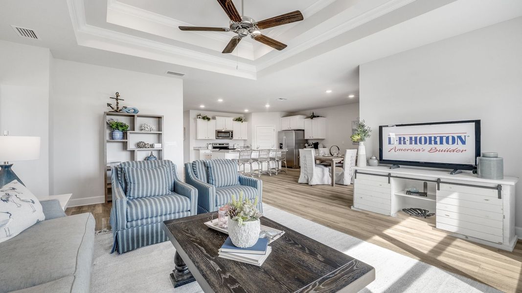 Furnished interior view inside a new home in Hodges Bayou Plantation, Panama City (Image 21).