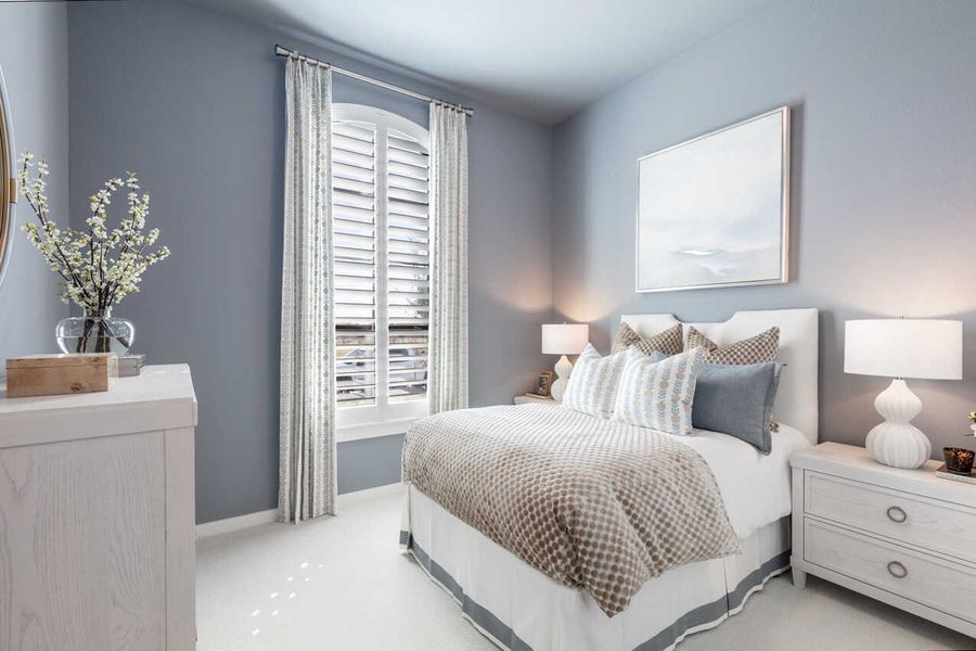 Representative Secondary Bedroom - some options shown Representative Secondary Bedroom - some options shown