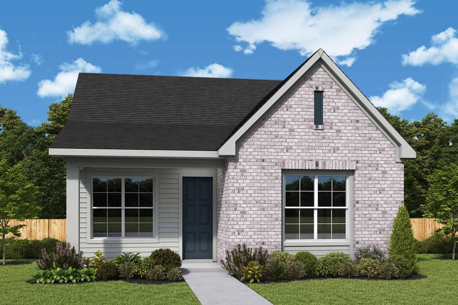 Representative exterior photo of a completed home built from the The Brighnam by David Weekley Homes in Jubilee - Grove Row Collection, Hockley, TX (Image 2).