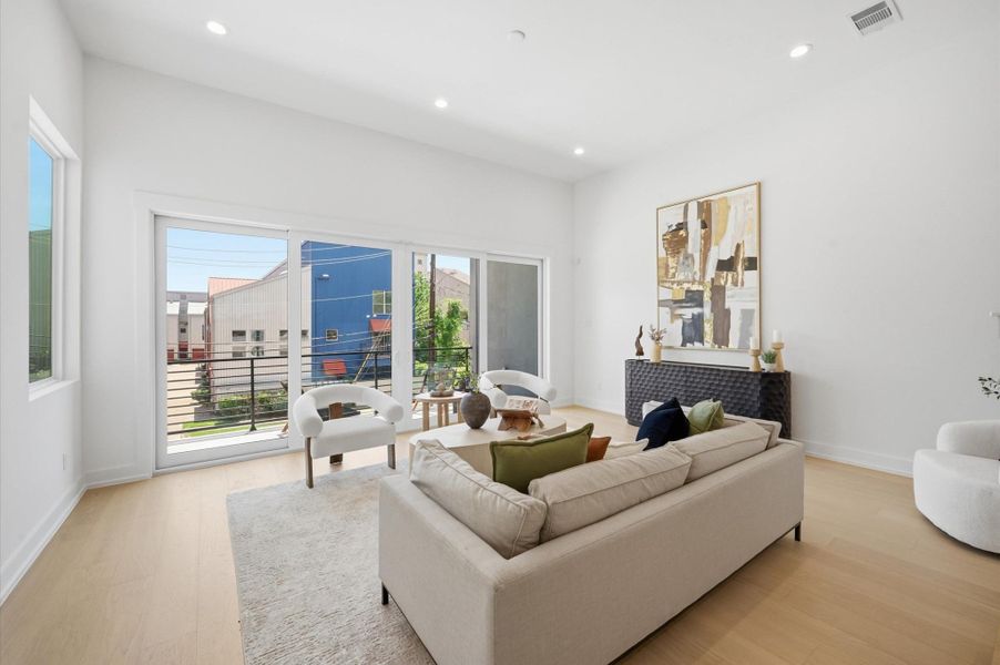 Furnished interior view inside a new home in , Houston (Image 36).