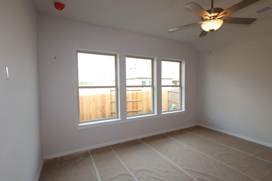 In-progress construction of a new home in Escondido 45’ Homesites, Magnolia, TX (Image 36).