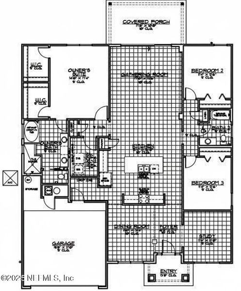 2D floor plan layout of this home in Sandy Creek, St. Augustine, FL (Image 4).