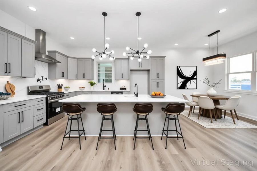 Furnished interior view inside a new home in , Houston (Image 9).