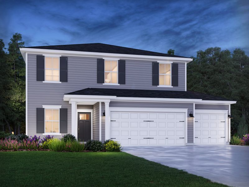 Representative exterior photo of a completed home built from the Rockwell by Meritage Homes in Briarcreek - Bronze Series, Cane Ridge, TN (Image 2).