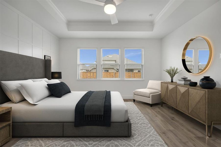 Furnished interior view inside a new home in Timberbrook, Justin (Image 25).
