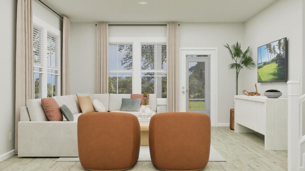 Furnished interior view inside a new home in , Summerville (Image 17).