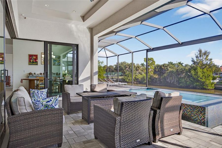 Exterior details and patio area of a home in , Cape Coral (Image 3). Exterior details and patio area of a home in , Cape Coral (Image 3).