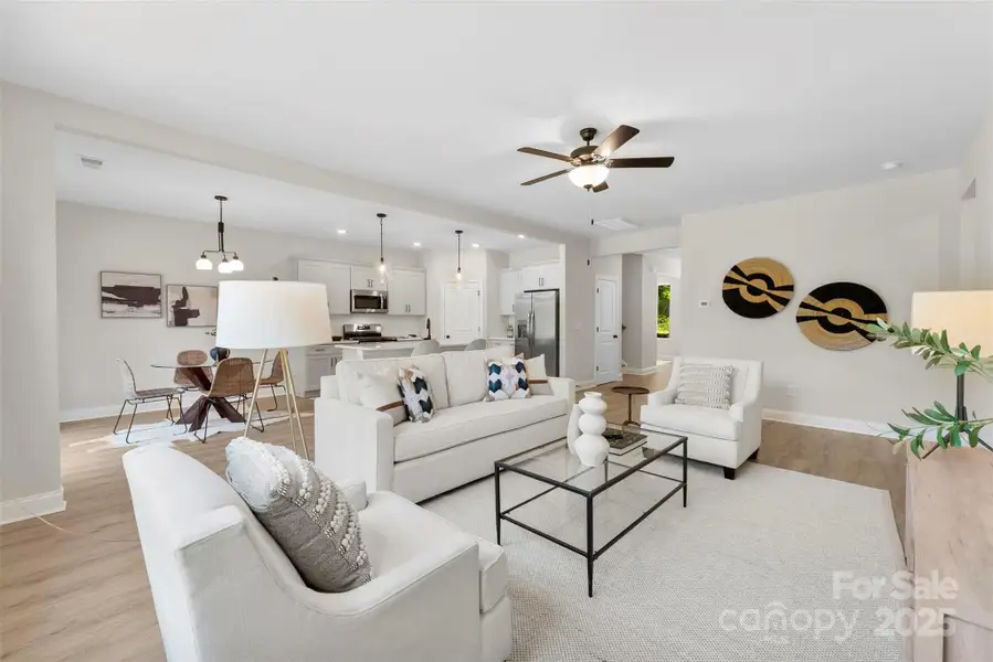 Furnished interior view inside a new home in , Charlotte (Image 8).