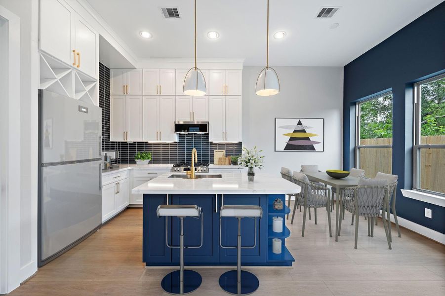 Furnished interior view inside a new home in , Houston (Image 17).