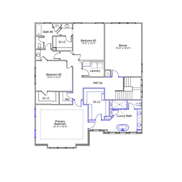2D floor plan layout of this home in Lilah Grove, Summerfield, NC (Image 3). 2D floor plan layout of this home in Lilah Grove, Summerfield, NC (Image 3).