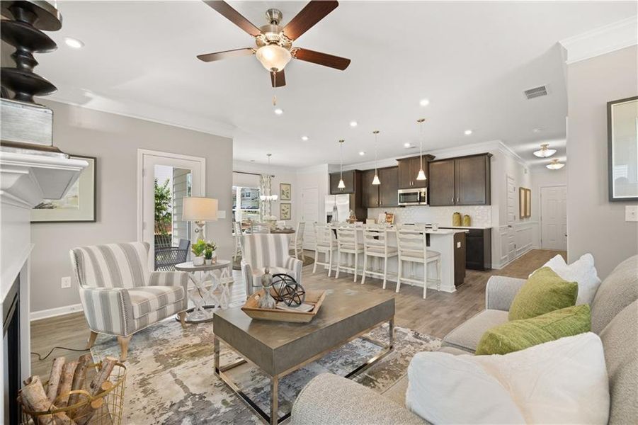 Furnished interior view inside a new home in Hillcrest Park, Ringgold (Image 28).
