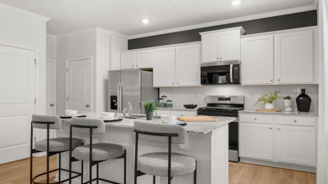 Furnished interior view inside a new home in Creekview, Atlanta (Image 2).