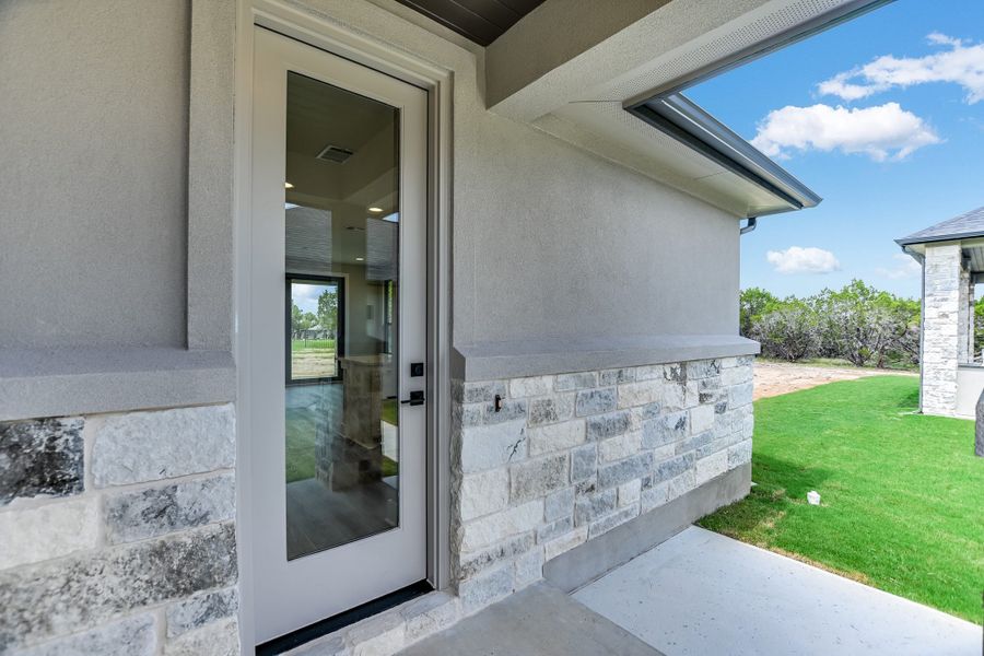 Representative exterior details of a home built from the Casita by Giddens Homes in Burnet Hilltop Estates, Cedar Park (Image 44).