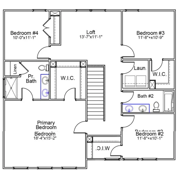2D floor plan layout of this home in Winston Ridge, Youngsville, NC (Image 3). 2D floor plan layout of this home in Winston Ridge, Youngsville, NC (Image 3).