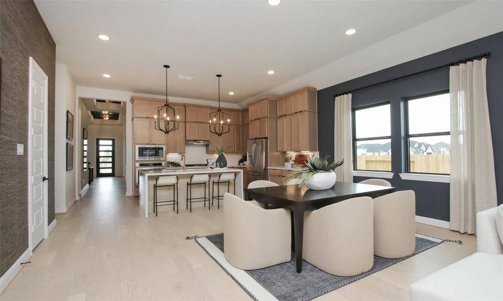 Furnished interior view inside a new home in Coastal Point, League City (Image 24).