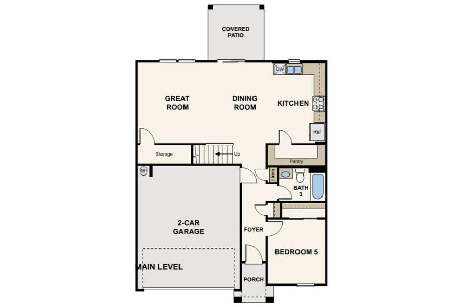 2D floor plan layout for the Lantana by Century Complete in Rancho Mirage Estates, Maricopa, AZ (Image 2). 2D floor plan layout for the Lantana by Century Complete in Rancho Mirage Estates, Maricopa, AZ (Image 2).